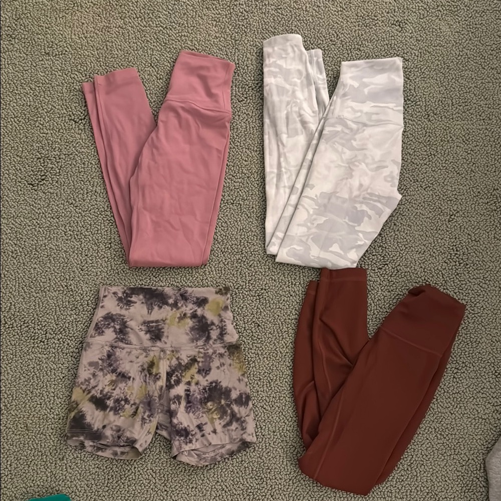 Lululemon leggings and shorts